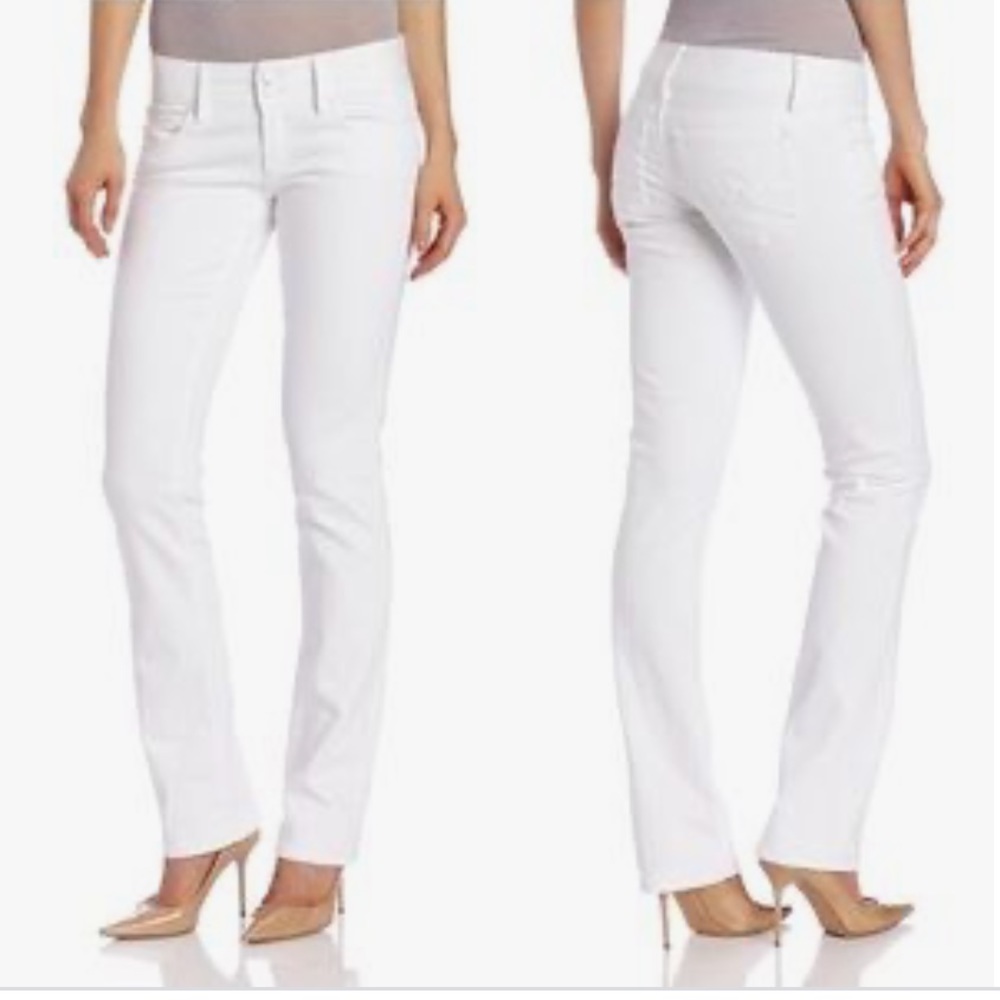 SALE! MINT! Vintage LILLY PULITZER WORTH STRAIGHT LEG WHITE JEANS! SZ 4 $10 OBO
